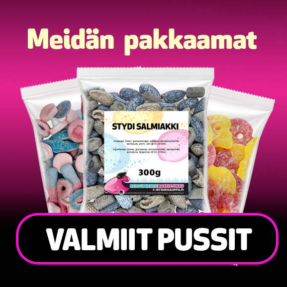 Valmiit karkkipussit