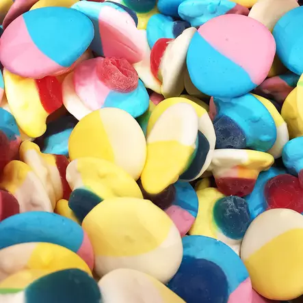 Värikkäät Ufot 50g - Hedelmä irtokarkit - 10530 - 1