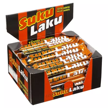Sukulaku Täytelakritsi 700 g (50 x 14 g) - Karkkirasiat - 100090 - 2