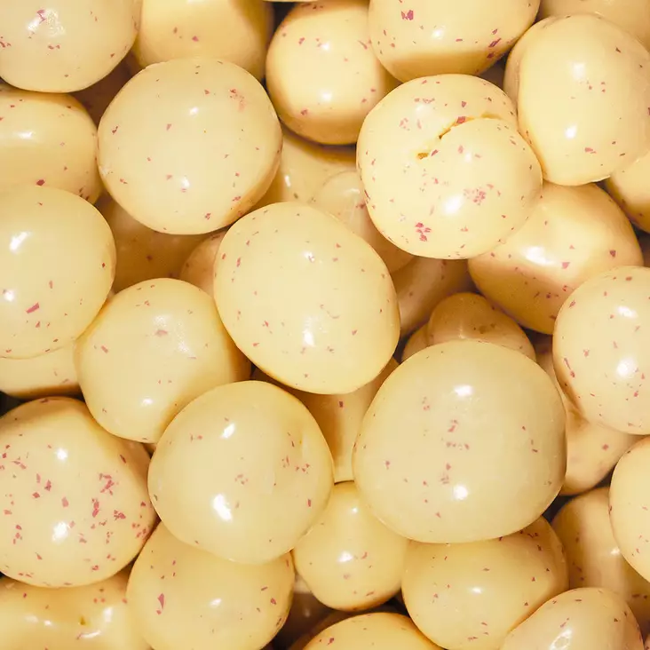 Valkosuklaa Jugurttivadelma 50g - Jugurttikarkit, hedelmät ja marjat - 10910 - 1