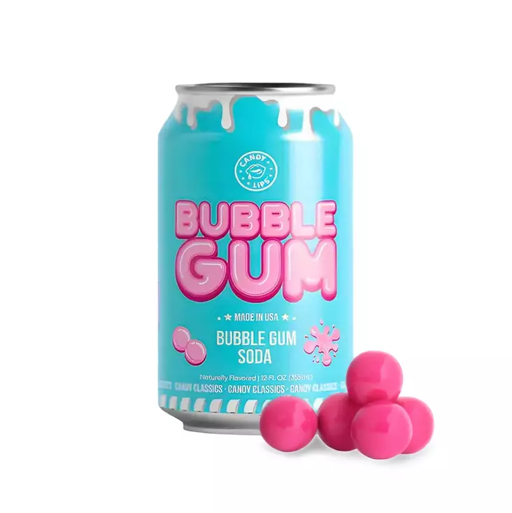 Candy Lips Bubble Gum Soda 355 ml - Limsat ja virvoitusjuomat - 100650 - 1