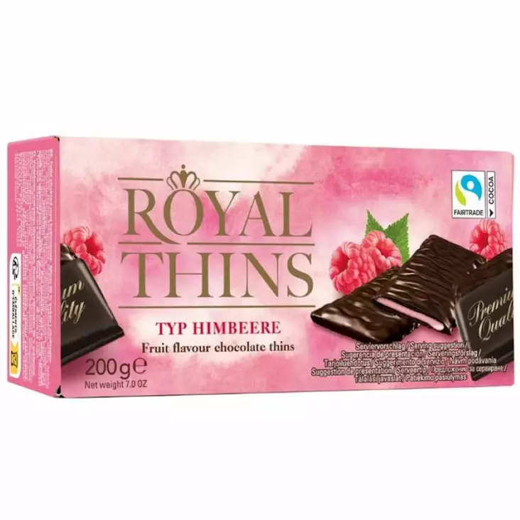 Royal Thins Vadelma 200 g - Karkkirasiat - 100231 - 1