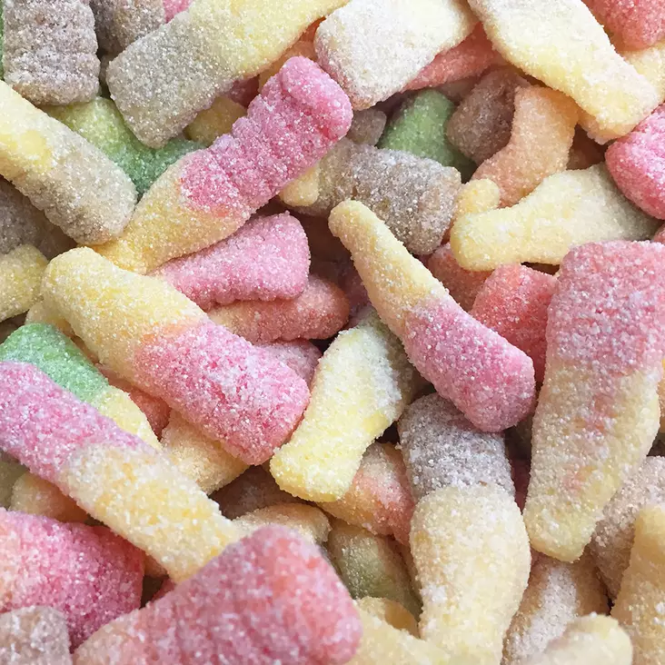 Lutti Soda Fizz 50g - Kirpeät irtokarkit - 10352 - 1