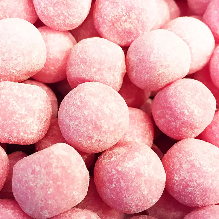 Mansikkalumipallo 50g - Toffee ja fudge irtokarkit - 10002 - 1