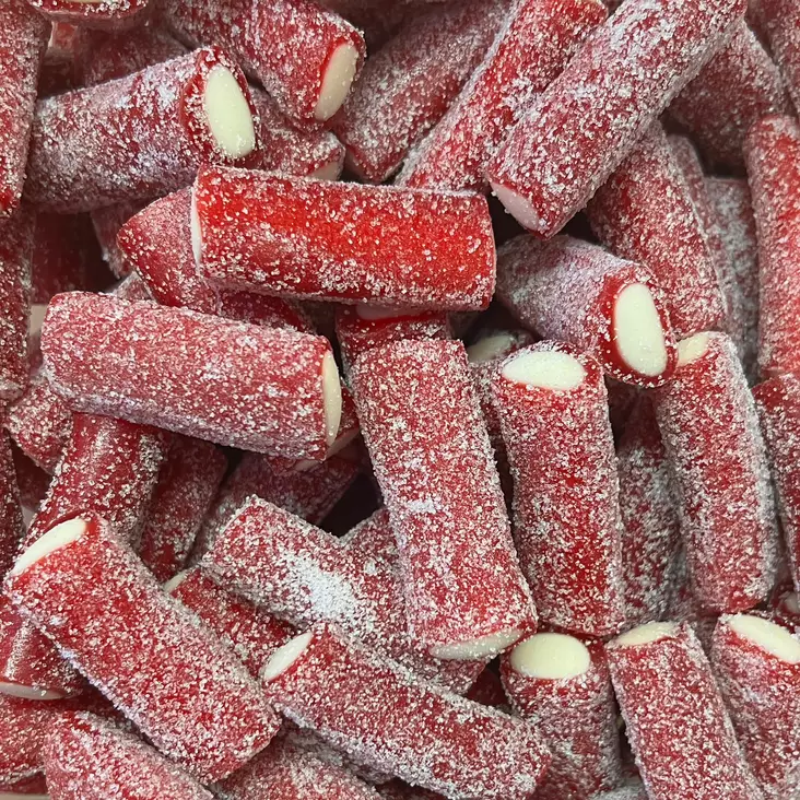 XL Kirpeä Mansikka Kaapeli 50g - Hedelmä irtokarkit - 10522 - 2