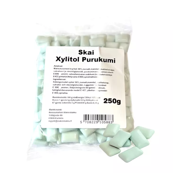 Skai Xylitol Purukumi 250 g - Karkkipussit - 100392 - 1