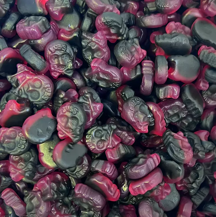 BUBS Vadelma-Lakritsikallo Micro 50g - Hedelmä irtokarkit - 100112 - 1