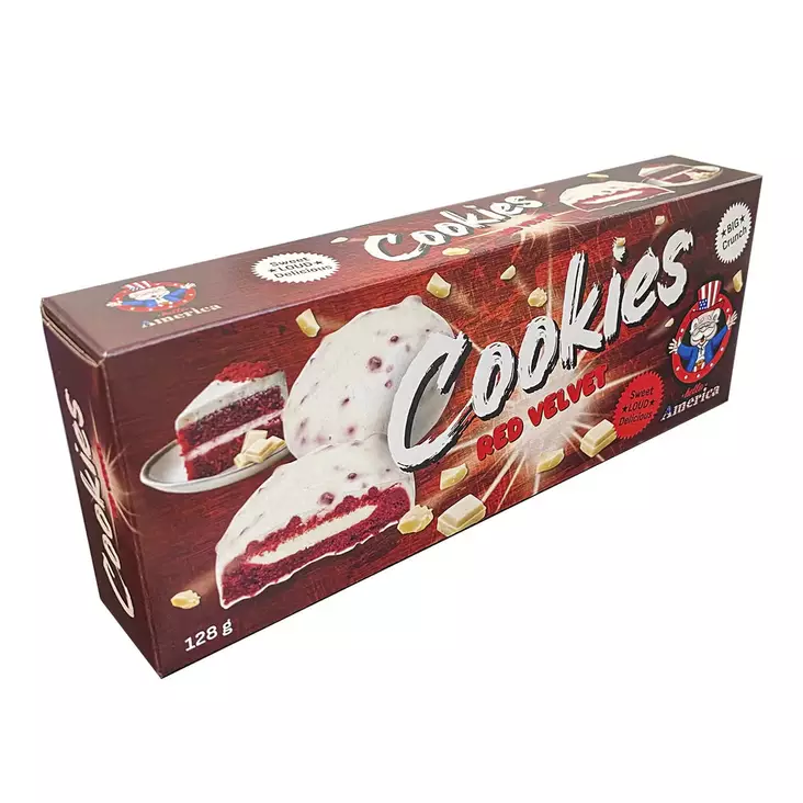 Cookies Red Velvet 128 g - Karkkirasiat - 100682 - 2