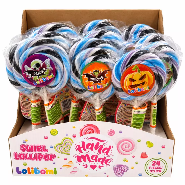 Halloween Swirl Lollipop 50 g - Karkkirasiat - 100702 - 1