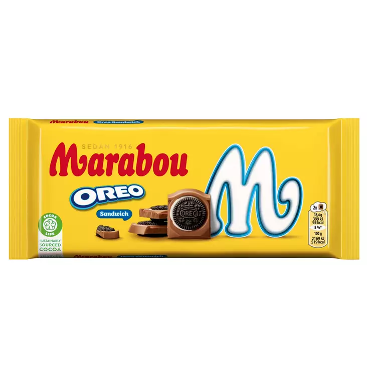 Marabou Oreo Sandwich 92 g (16 kpl) - Patukat - 100592 - 1