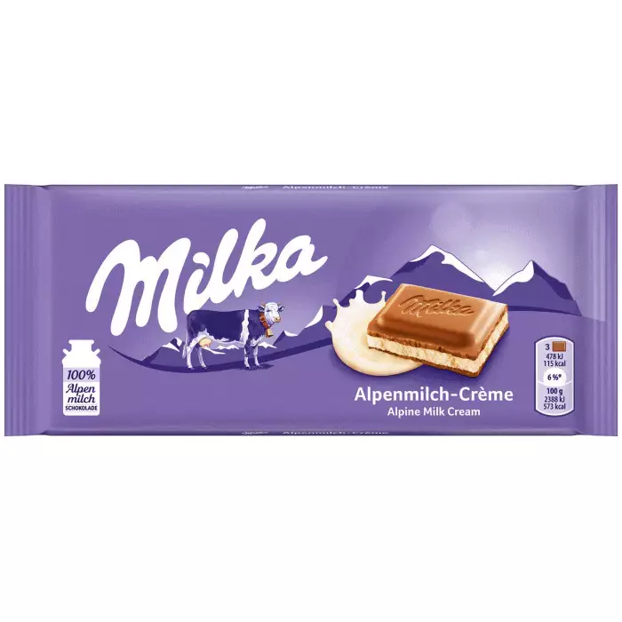 Milka Alpine Milk Creme 100g - Patukat - 100432 - 1