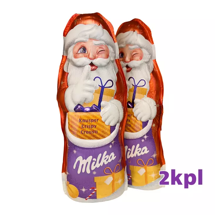 Milka Crispy Chocolate Santa 95g x 2 kpl - Patukat - 100502 - 1