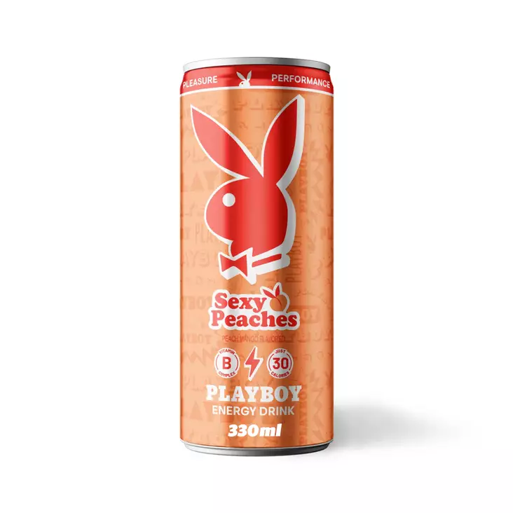 Playboy Energy Drink Sexy Peaches 330ml - Energiajuomat - 100612 - 1