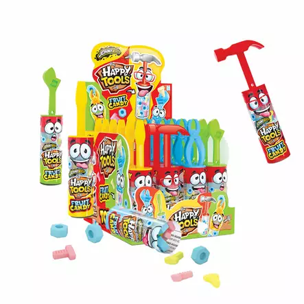 Johny Bee Happy Tools 24 x 10g - Karkkilelut - 100033 - 2