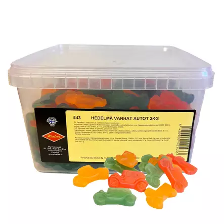 Vanhat Autot Hedelmä 2kg - Karkkirasiat - 100273 - 2