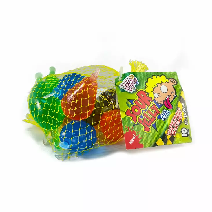 Sugar Daddy Sour Jelly Fruits 10 kpl - Karkkirasiat - 100143 - 1