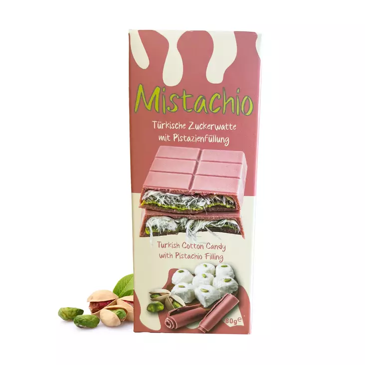 Mistachio Vadelmasuklaa Angel Hair 80 g - Patukat - 100343 - 1