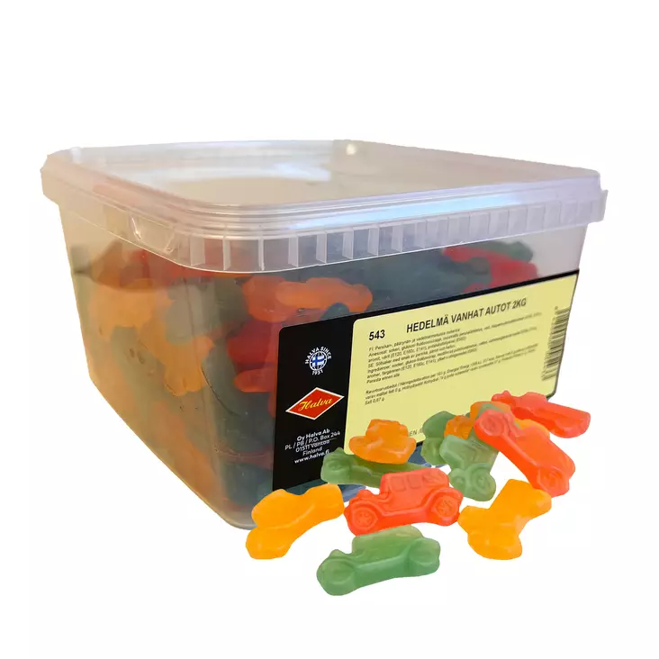 Vanhat Autot Hedelmä 2kg - Karkkirasiat - 100273 - 1