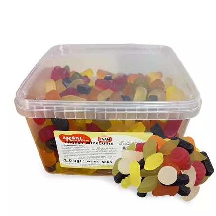 Skåne Konfektyr English Winegums 2 kg - Karkkirasiat - 100524 - 1