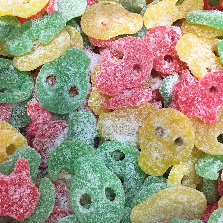 Kirpeä Hedelmäkallo 50g - Kirpeät irtokarkit - 10444 - 1