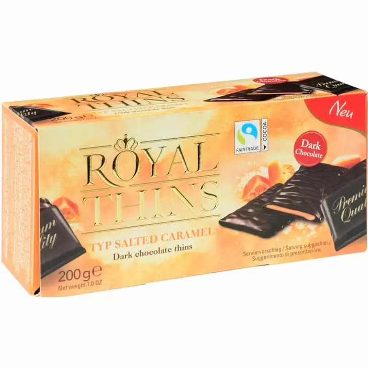 Royal Thins Salted Caramel 200 g - Karkkirasiat - 100234 - 1