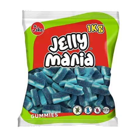 Jelly Mania Sour Blueberry Slices 1 Kg - Karkkipussit - 100315 - 1
