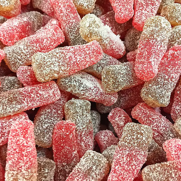 Kirsikkakolapullo 50g - Hedelmä irtokarkit - 10605 - 1