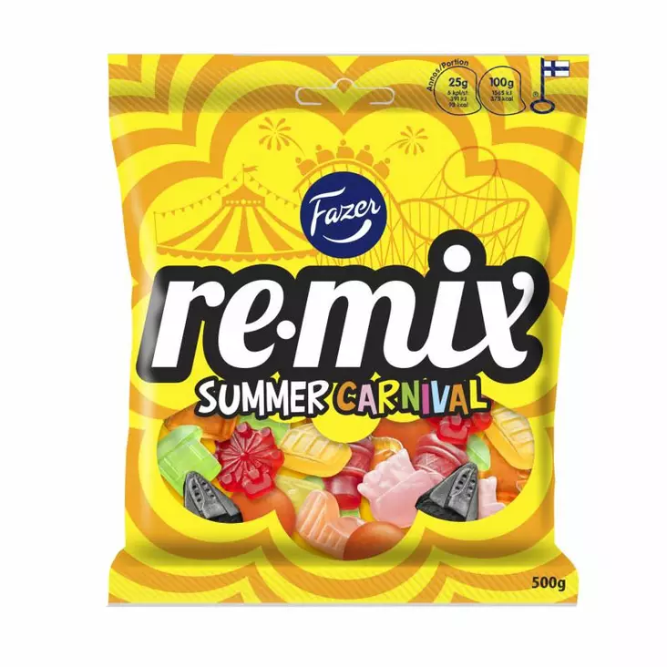 Fazer Remix Summer Carnival 500g - Karkkipussit - 100175 - 1
