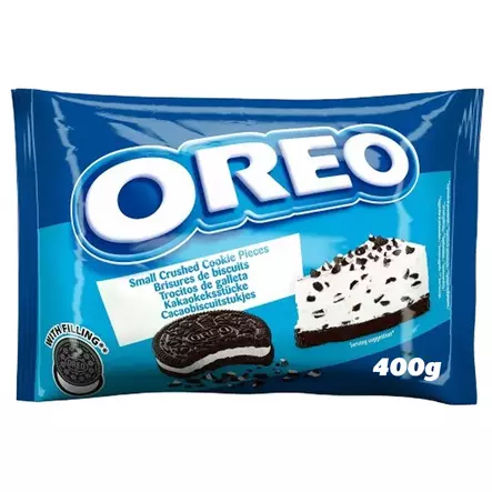 Oreo Small Crushed Cookie Pieces 400 g - Karkkipussit - 100616 - 1
