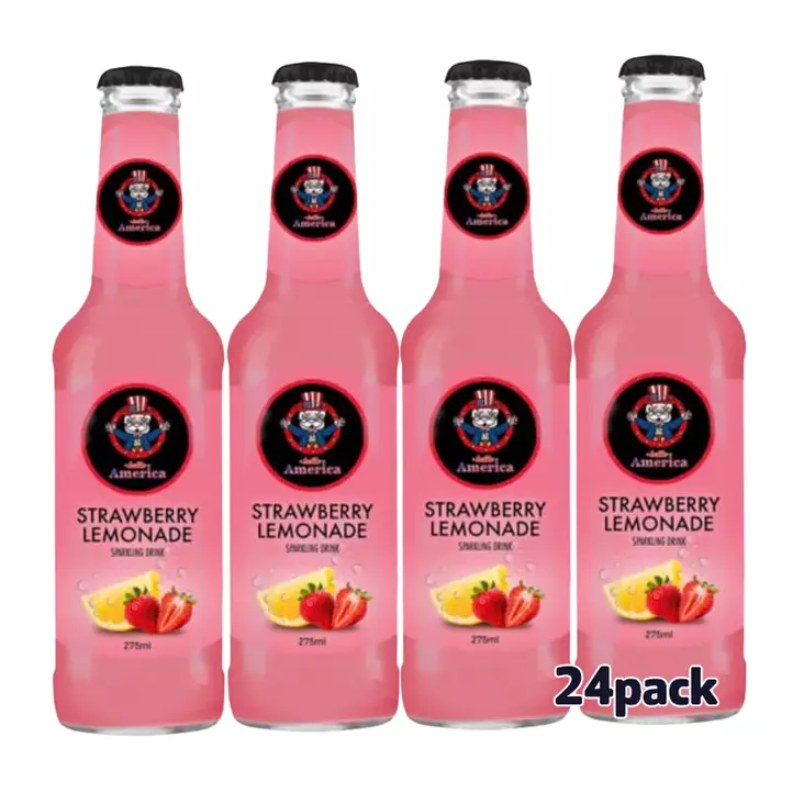 Hello America Strawberry Lemonade 275 ml - Limsat ja virvoitusjuomat - 100576 - 1
