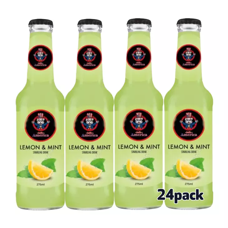 Hello America Lemon & Mint 275 ml - Limsat ja virvoitusjuomat - 100636 - 1