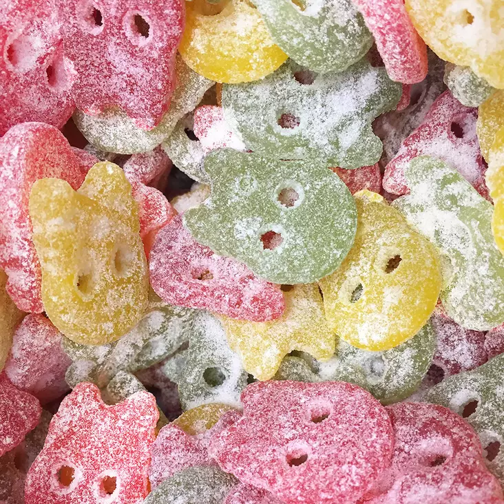 BUBS Kirpeä Minikallo 50g - Kirpeät irtokarkit - 10027 - 1