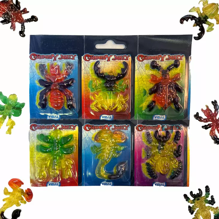 Creepy Jelly Ötökät 6-pack - Karkkirasiat - 100127 - 1