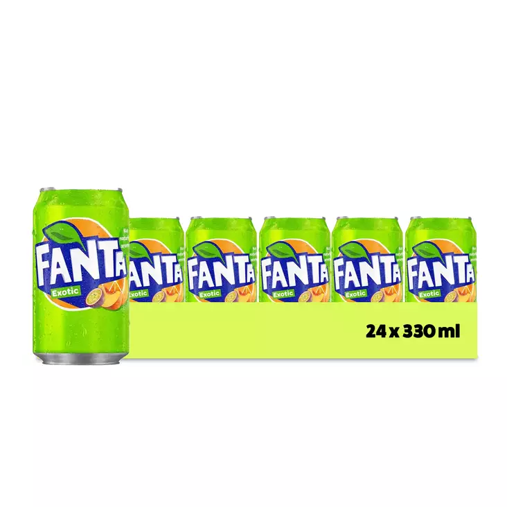 Fanta Exotic 330ml, 24 pack - Limsat ja virvoitusjuomat - 7807 - 2