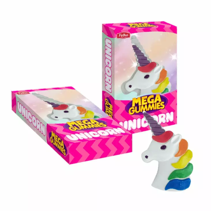 Mega Gummies Unicorn 600g - Karkkirasiat - 100067 - 1