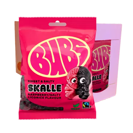 Bubs Hallon/Lakrits Skalle 190 g - Karkkipussit - 100398 - 2