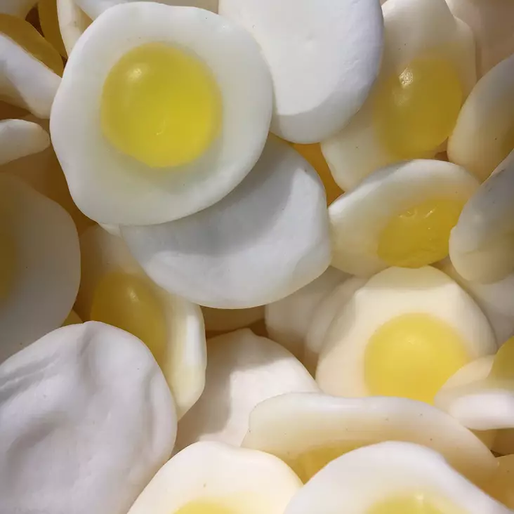 Paistettu muna 50g - Hedelmä irtokarkit - 10258 - 1