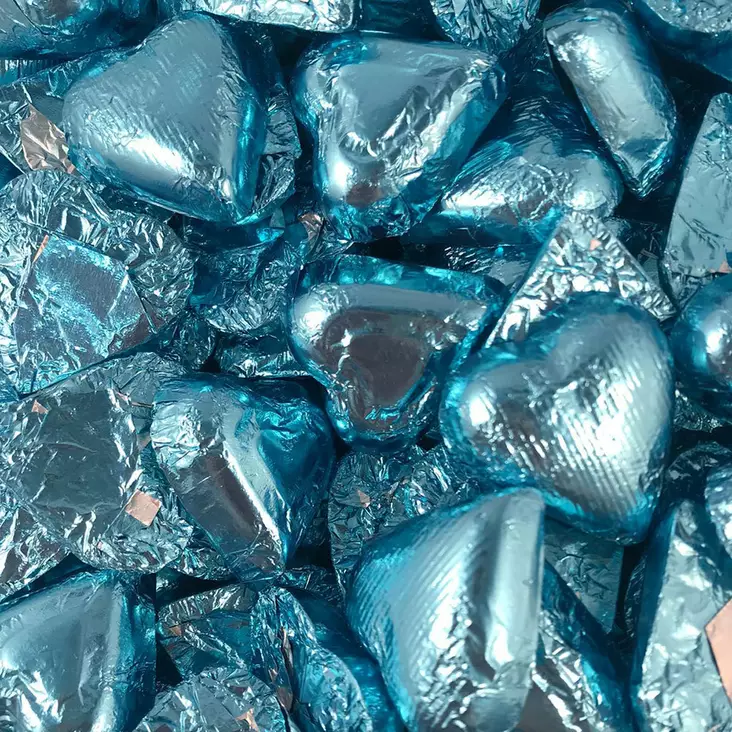 Suklaasydän turkoosi 50g - Kääreelliset karkit - 16028 - 2