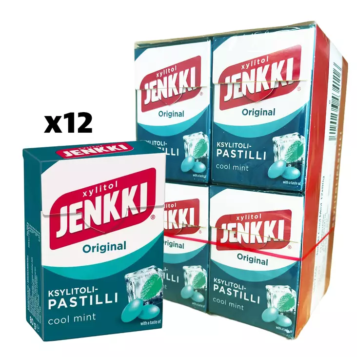 Jenkki Ksylitolipastilli Cool Mint x 12 - Karkkirasiat - 100358 - 2