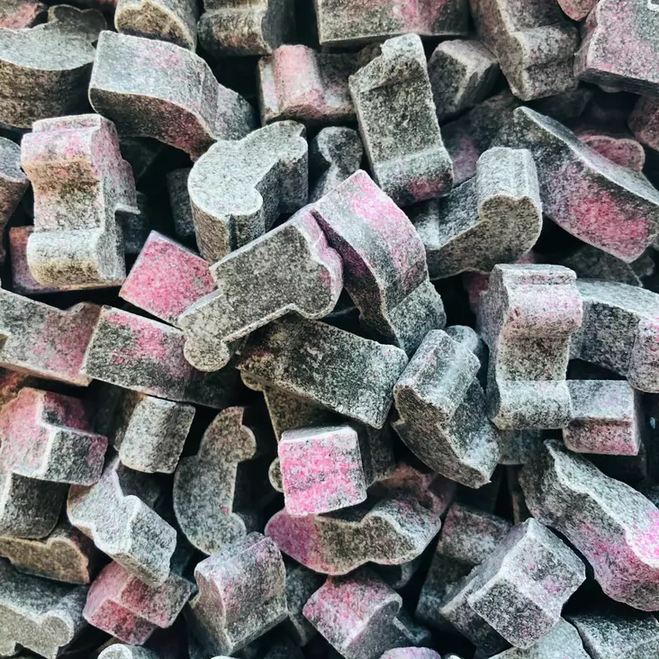 Ruosteiset autot 50g - Salmiakki irtokarkit - 18038 - 1