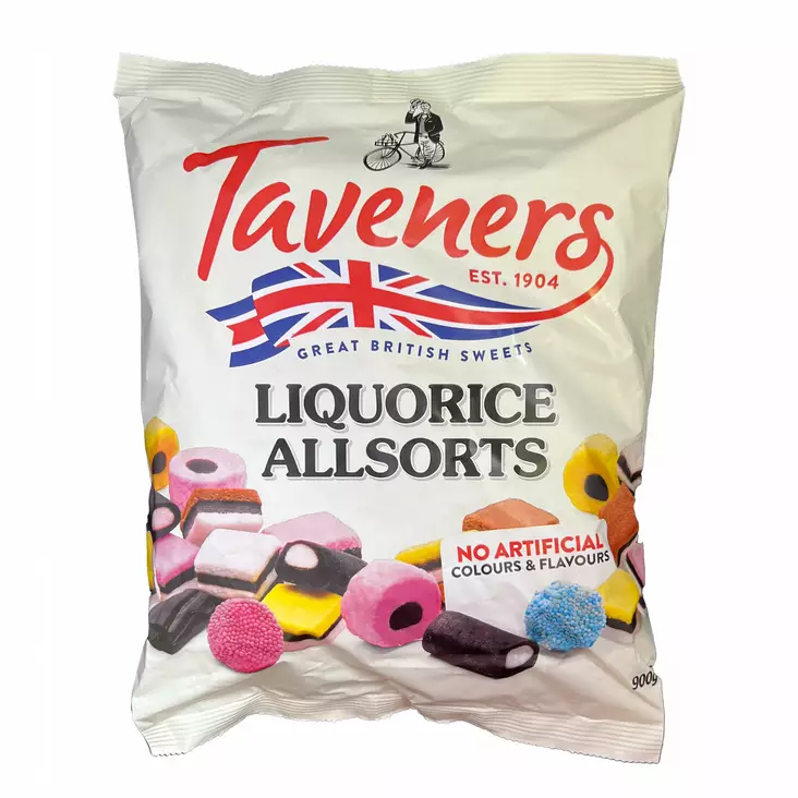 Taveners Allsorts Liquorice 900g - Karkkipussit - 100068 - 1