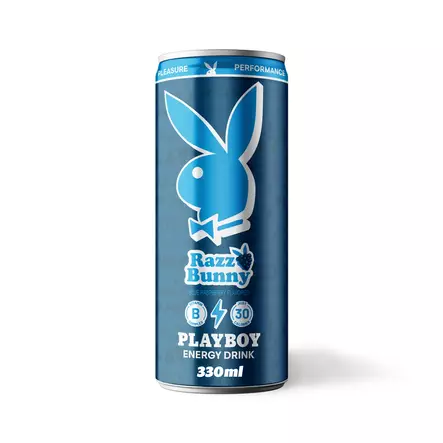 Playboy Energy Drink Razz Bunny 330 ml - Energiajuomat - 100609 - 1