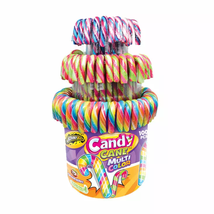 Candy Cane Multi Color 12g (100 kpl) - Karkkilelut - 100239 - 1