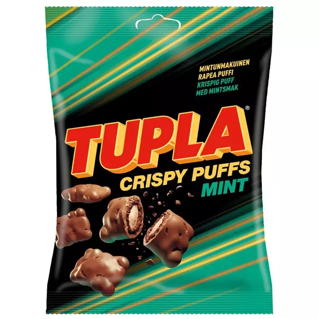 Tupla Crispy Puffs Mints 170 g - Karkkipussit - 100339 - 1