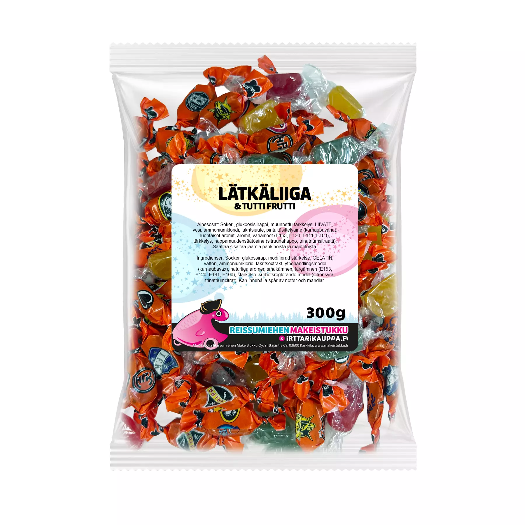 L tk liiga 300g Tuttifrutti Irttarikauppa Verkkokauppa L tk liiga 300g Tuttifrutti Irttarikauppa Verkkokauppa