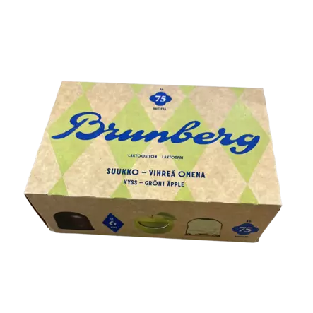 Brunberg Vihreä Omena Suukko 6 kpl - Karkkirasiat - 9001OMR - 1