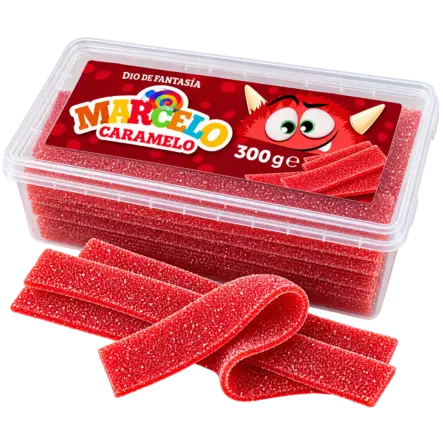 Marcelo Caramelo Mansikkaremmi 300 g - Karkkirasiat - 100696R - 1