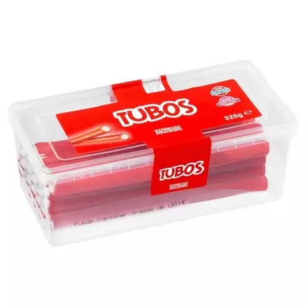 Tubos Mansikka Täytelaku 320 g - Karkkirasiat - 100553R - 1