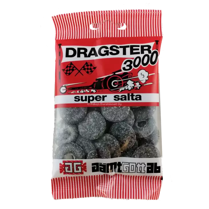 Dragster salmiakki 50g - Karkkipussit - 9613R - 1