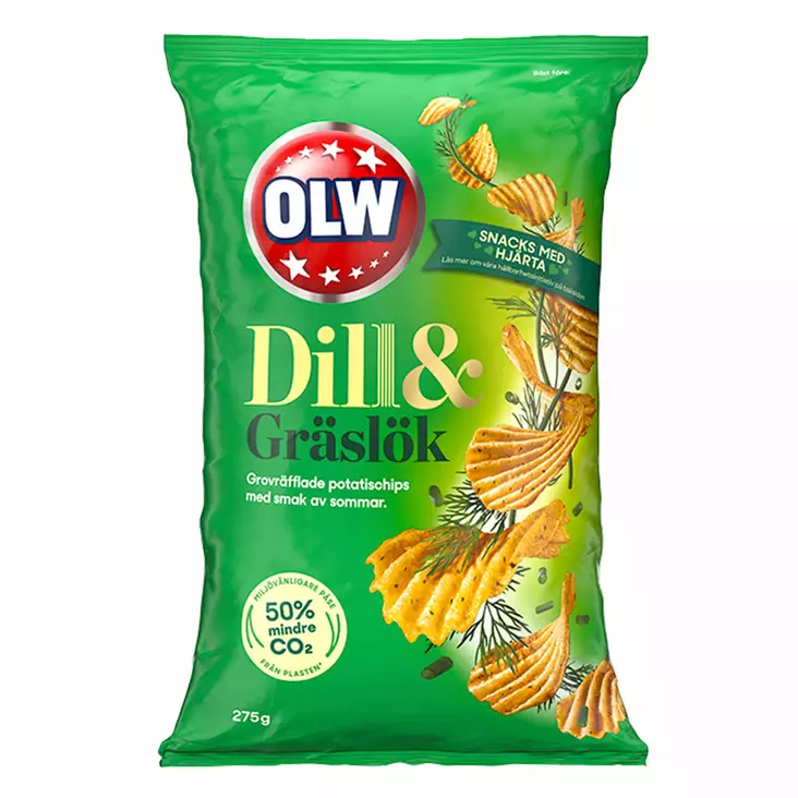 OLW Dill & Gräslök 175g - Sipsit - 7804R - 1